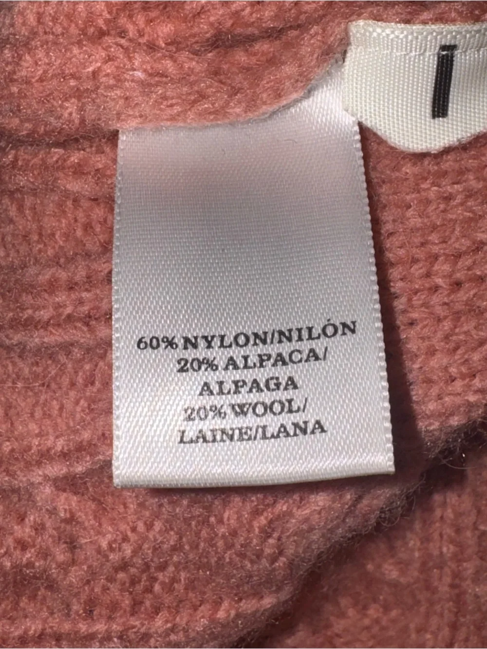 Ann Taylor Womens S Coral Alpaca Wool Cable Knit Sweater Long Sleeve Soft